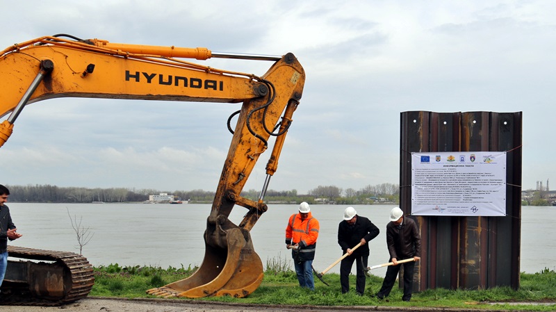 Геозащитно съоръжение ще защитава Никопол от високите води на Дунав