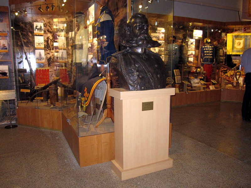 Бюст на Скобелев, дарен от Плевен, е част от експозиция, посветена на генерала, в Москва