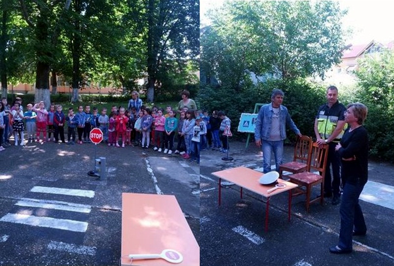 Деца от Целодневна детска градина „Бодра смяна“ в Червен бряг се включиха в занятие по пътна безопасност