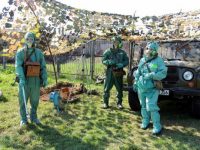 Военни от Плевен участват в полева подготовка за действия при ядрена, химическа и биологична авария