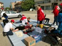 Членове и доброволци на БЧК – Плевен проведоха в Червен бряг учение за действия при земетресение