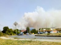 Пожар край Плевен вдигна на крак огнеборците