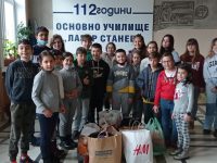 Благотворителна акция за бежанците от Украйна в ОУ „Лазар Станев“