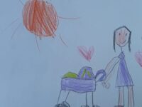Децата от ДГ „Калина” изразиха в рисунки своето „обичам те”