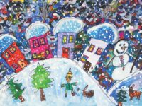 Общински съвет поздравява за празниците с картичка – рисунка на талантливо плевенско дете