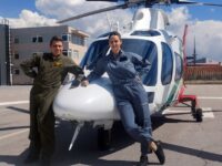 Първи полет с хеликоптер на курсанти-стажанти от ВВВУ „Георги Бенковски“