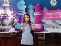 Катерина Бояджиева е вицешампионка по ускорен шах и блиц за момичета до12г.