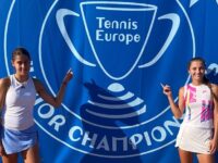 Росица Денчева и Елизара Янева триумфираха с титлата на двойки на Европейското лично първенство до 16 г. в Италия!