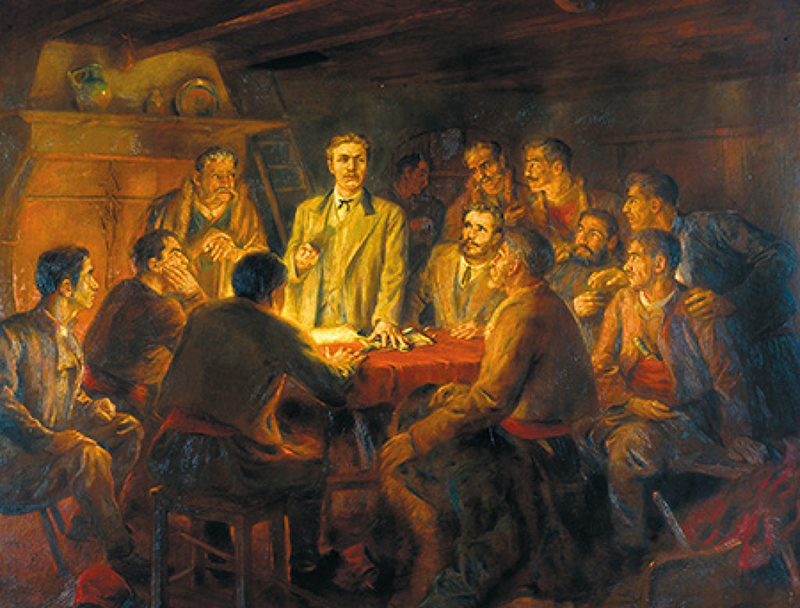 4 май 1872г. – завършва първото общо събрание на БРЦК, свикано от Левски